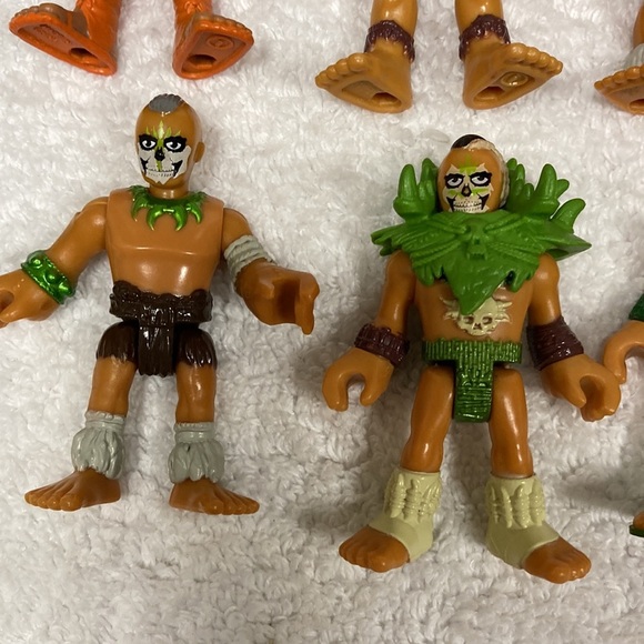 Imaginext action figure Dino Fortress tribal warrior lot - Picture 2 of 6